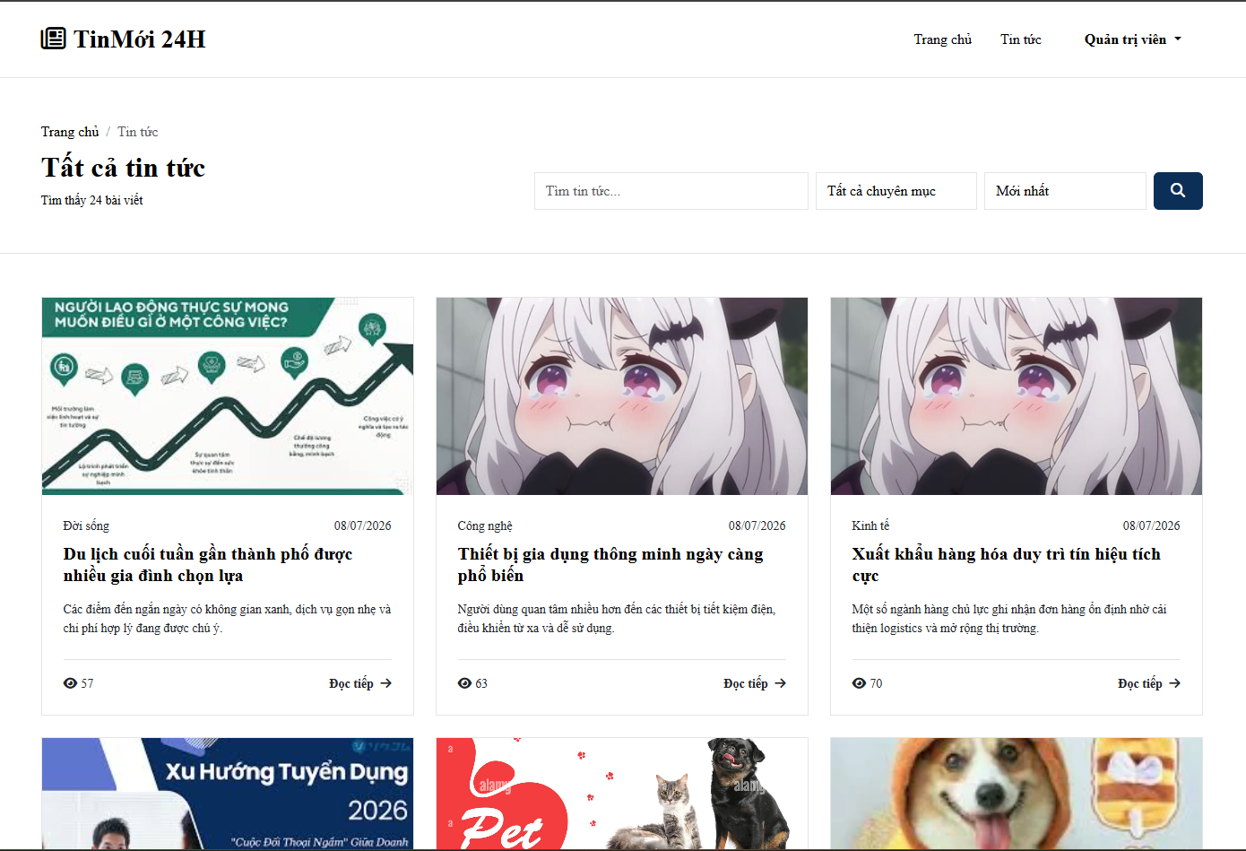 Tin tức,website tổng hợp,website tổng hợp tin